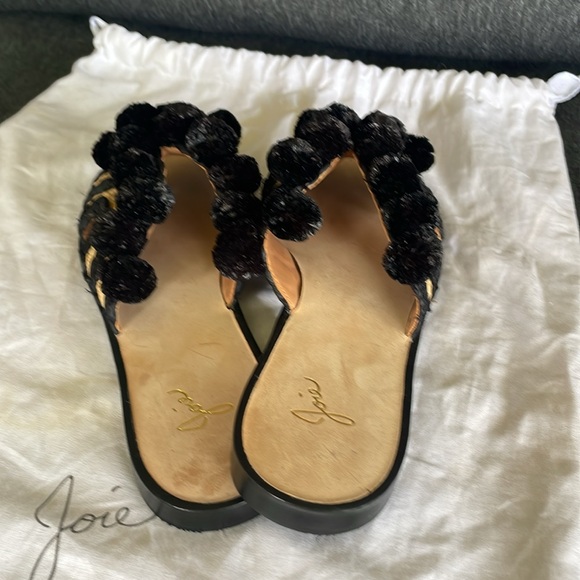 Joie flats sandals sliders EU 36 US 5,5/6 straw cruise palm beach - Picture 5 of 7